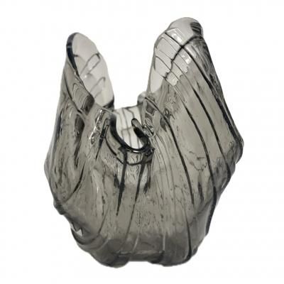 Vintage glass vase "translucent"