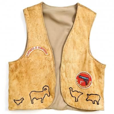 Vintage Reversible Leather vests "Handmade"
