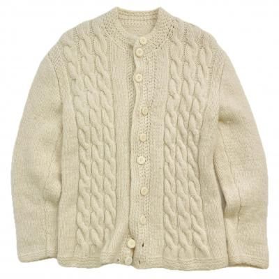 VINTAGE Wool Hand knit cardigan