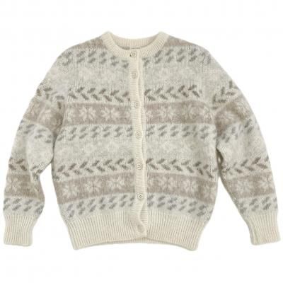 80��s VINTAGE Wool knit cardigan "Hila Ltd."
