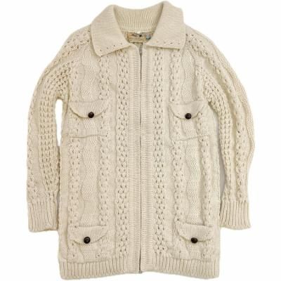 80��s VINTAGE Wool knit Zip cardigan "CLADY Y KNIT"