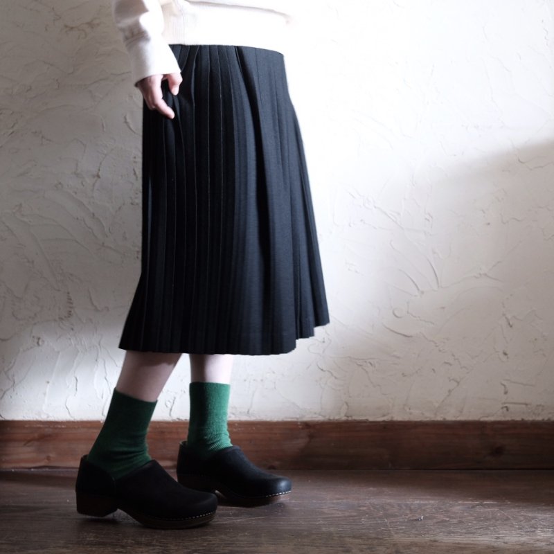 Charpentier de Vaisseau / Pleated Skirt Wool Narrow 　ウールナロープリーツスカート　FRASCO