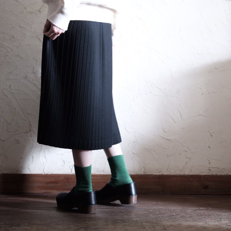 Charpentier de Vaisseau / Pleated Skirt Wool Narrow 　ウールナロープリーツスカート　FRASCO