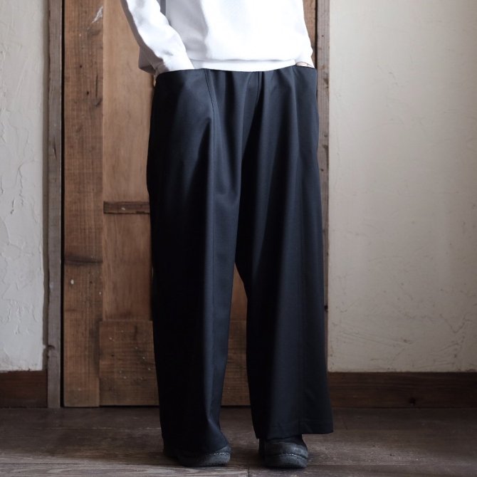 Charpentier de Vaisseau /SS　Ball Wool Easy Wide Pants　BK -  FRASCO｜服・靴・生活道具・アンティーク・古道