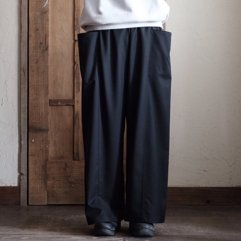 Charpentier de Vaisseau /SS　Ball Wool Easy Wide Pants　BK -  FRASCO｜服・靴・生活道具・アンティーク・古道