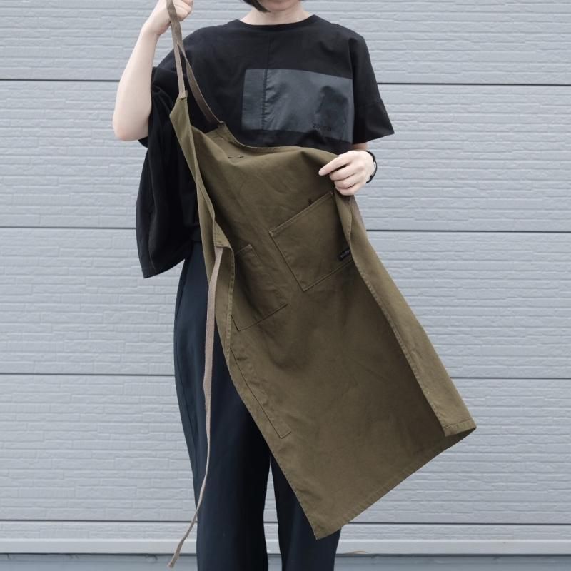 Napron/ナプロン 4POCKET CANVAS FULL APRON KHAKI