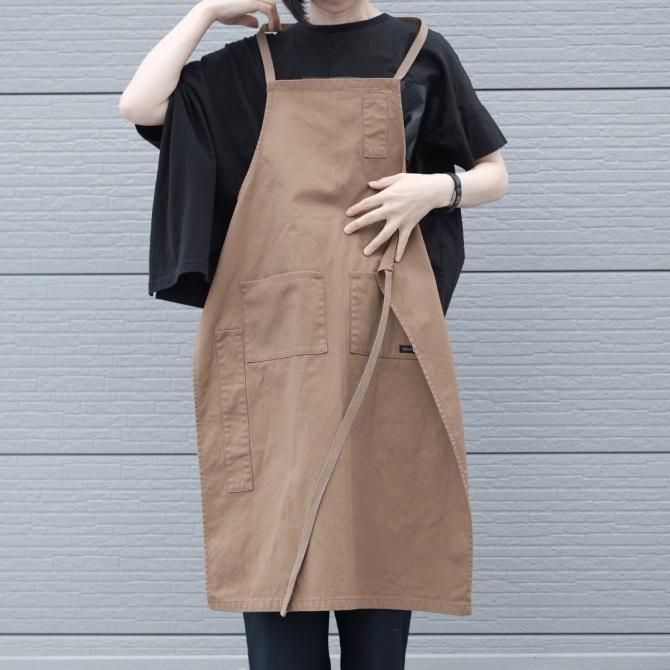 Napron/ナプロン 4POCKET CANVAS FULL APRON MOCHA