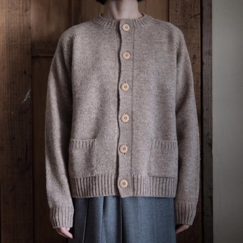 CharpentierdeVaisseau シャルパンティエドゥヴェッソ 23AW カシミヤカーディガン 1 ブラウン Charpentier de Vaisseau シャルパンティエ ドゥ ヴェッソ