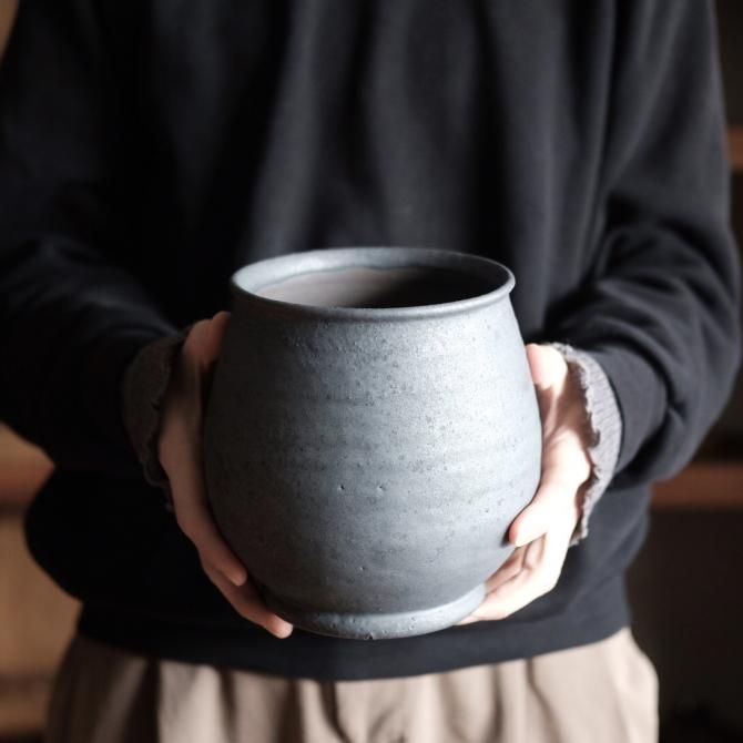 若狹 祐介 植木鉢 黒鈍