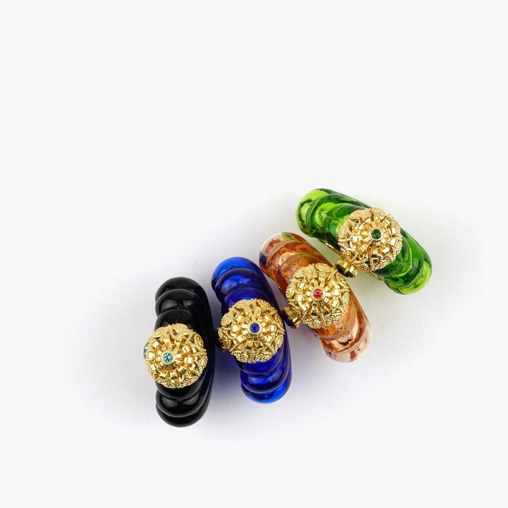 瑠璃ガラス瓶 香水瓶 〈 瑠璃色 〉 - ulička ウリチュカ ONLINE SHOP