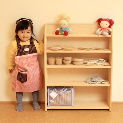 Tontonの日本製おもちゃ棚 ままごとの収納にも最適 Tontonの日本製おもちゃ棚 ままごとの収納にも最適