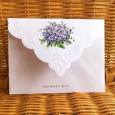 希少  キャロルウィルソン  ペーパーボックス 可愛い過ぎる スミレ キャロルウィルソン ペーパーボックス （希少 キャロル