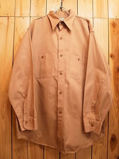 50s J.C.PENNEY TOP-N-BOTTOM WORK SHIRT - S.O used clothing Online shop