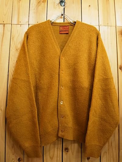 1960's   vintage mohair knit cardigan丈約62