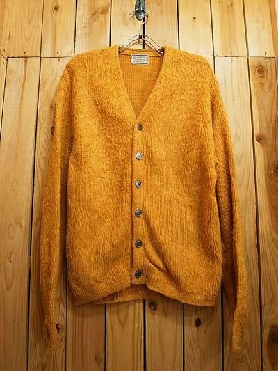 60s Saxony Mohair Knit Cardigan - S.O used clothing Online shop