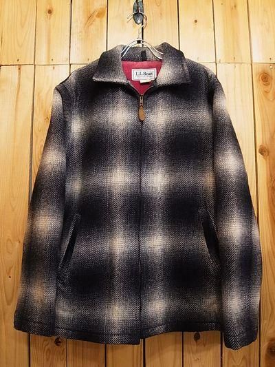 80s L.L.BEAN オンブレ シャドー チェック WOOL JACKET - S.O