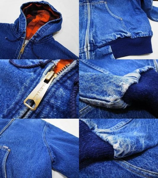 80s USA製 Carhartt Denim Active Jacket 100周年モデル - S.O