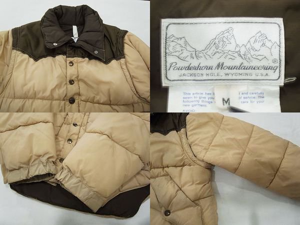 70s Powderhorn Mountaineering DOWN JACKET - S.O used clothing ...
