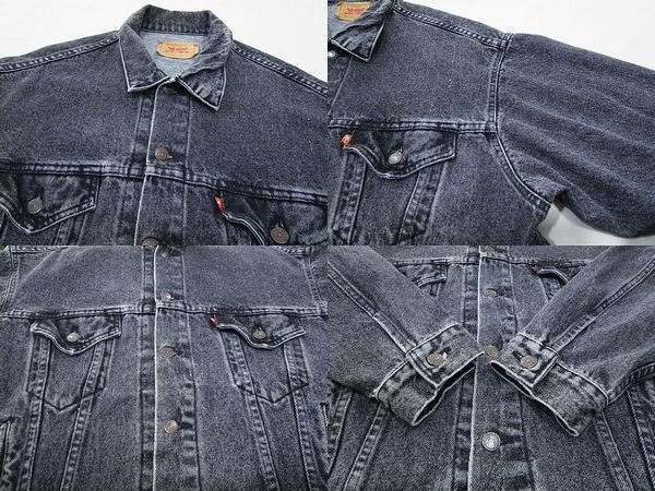 80s LEVIS 70507-4858 Black Denim JKT - S.O used clothing Online shop