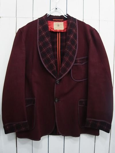 40s STATE O MAINE Smoking Jacket - S.O used clothing Online shop