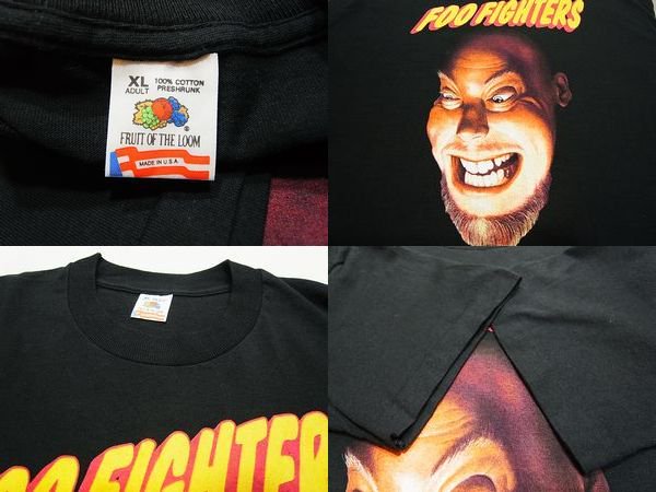 90s FOO FIGHTERS Tshirt(DEADSTOCK) - S.O used clothing Online shop