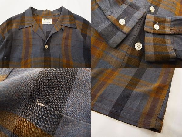 60s KENTFIELD Rayon shirt - S.O used clothing Online shop