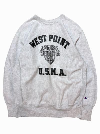 West Point 00s US企画 杢ピンク 軍物 状態良好 Champion リバース