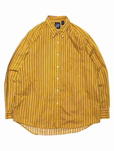 90s OLD GAP Stripe　Shirt, - S.O　used clothing Online shop