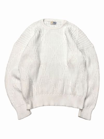 80s Pringle Cotton Knit, - S.O　used clothing Online shop