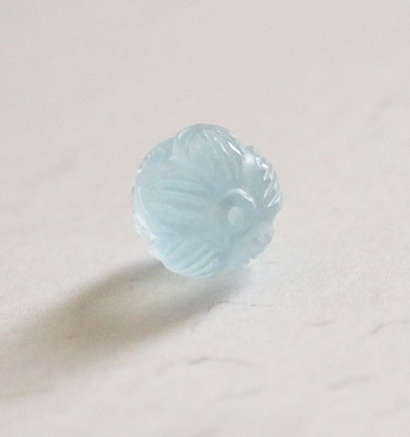 蓮の花／アクアマリン12.5mm - 彩雲(さいうん)