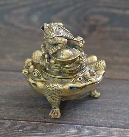 中国古玩　カエル香炉 三足の蛙 香炉 / Three-legged Frog Incense Burner | 清課堂