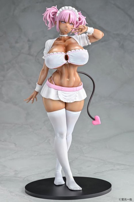 黒ギャルメイド淫魔 ここあ Pink ver. 1/6 完成品フィギュア[Q-six]《１１月予約》 - パステルホビーオンライン