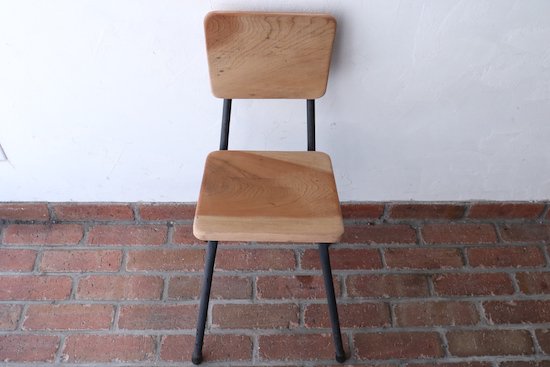 昭和レトロ/リメイクパイプ椅子/- カフェスタイルのアンティークな古