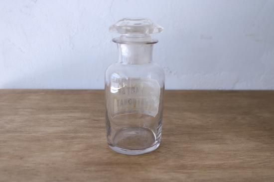 ドイツビンテージ薬瓶(大)/クリア- 西荻窪アンティーク・古家具・古道具のカフェスタイル雑貨ショップ『ひぐらし古具店』