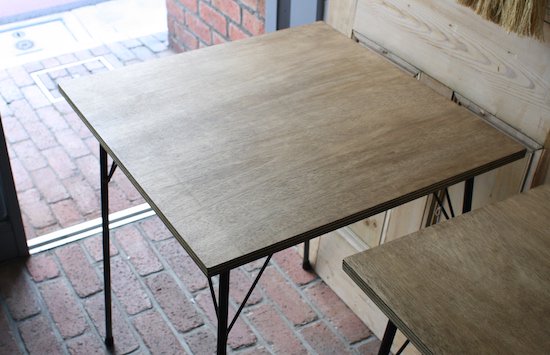 オリジナルテーブル｜木＋鉄脚｜w60×d60×h71cm - 西荻窪アンティーク