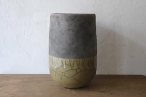 DOMANI【ドマーニ】/花器/スワンプ×grey(直径16,高さ16cm DOMANI【ドマーニ】/花器/スワンプ×grey(直径16,高さ16cm