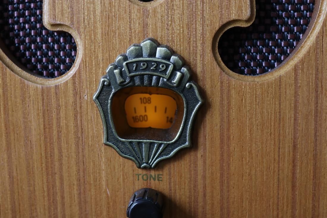 レトロラジオ/カセドラル型/スピーカーBluetooth/日本製/W29.5cm