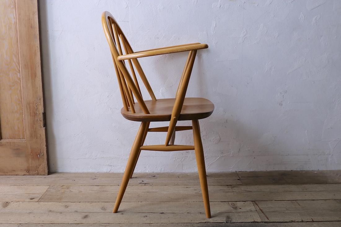 ERCOL/アーコール/アーム付きフープバックチェア(B) - カフェスタイル