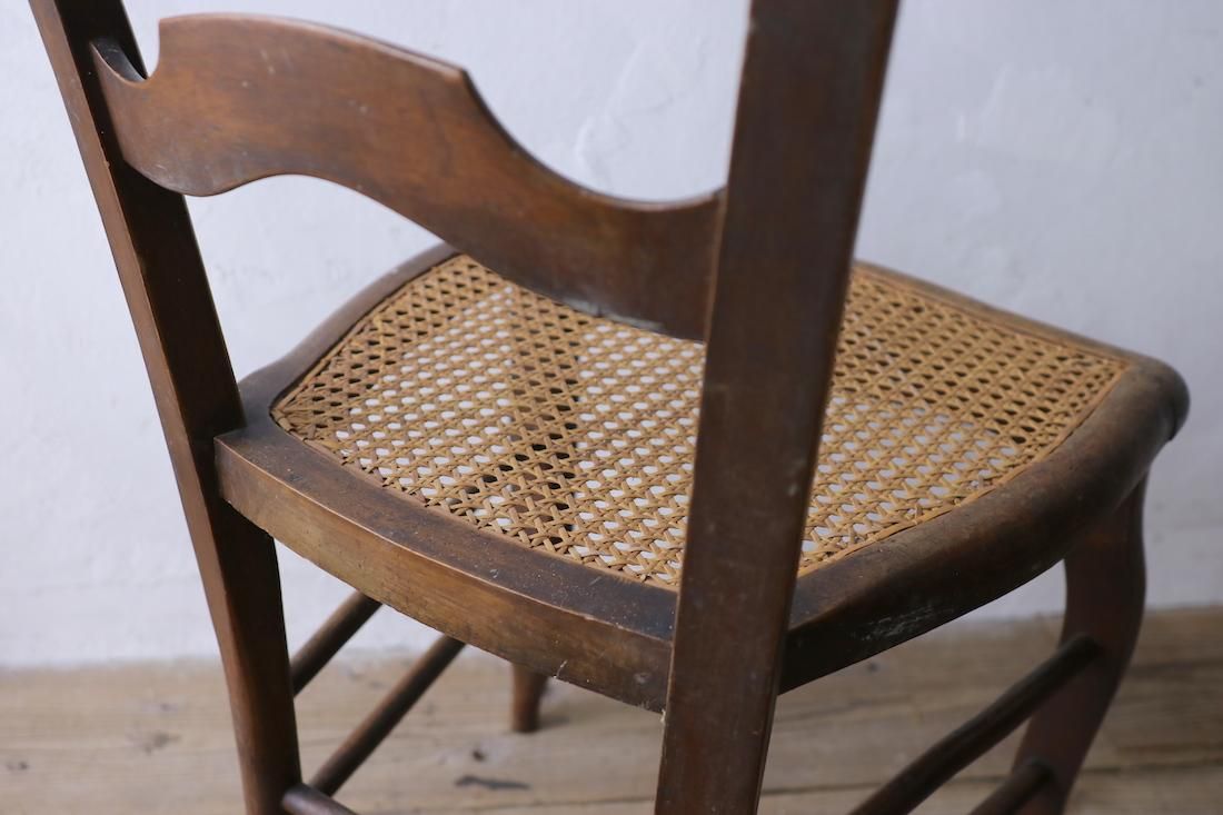 フランスアンティークチェア/ケーン編座面/籐/ルイ・フィリップ様式