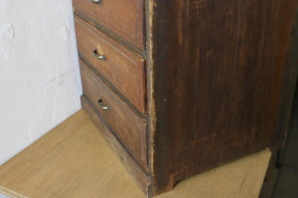 昭和レトロ小引き出し5段/w32.5×d27.5×h48.5cm- カフェスタイル