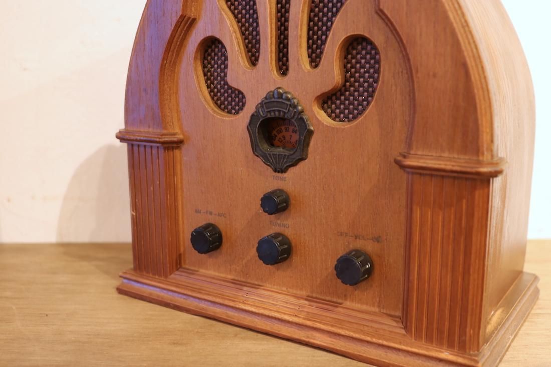 Bluetooth付 素朴な昭和レトロ真空管ラジオ 哀愁 DL-340 松下