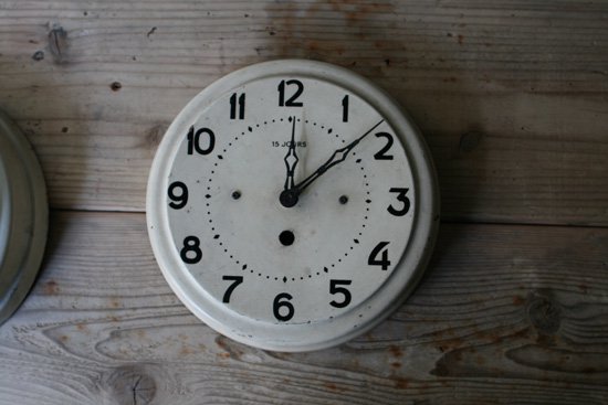 掛け時計 ジャンク アンティーク ホワイト インテリア - 掛時計