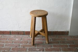 アンティーク/レトロ/丸椅子