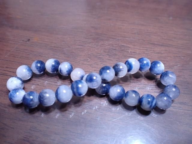 デュモルチェライト イン クォーツ ブレスレット 「五徳」