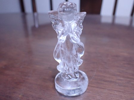 エンジェル（天使） 水晶彫り 置物・飾り・縁起 「五徳」