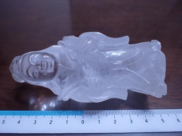 七福神　置物　水晶付き 七福神No．007（置物・台座付き／水晶） – 天然石の店 ふう