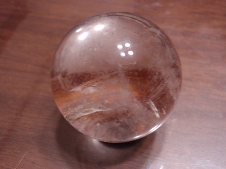 異物入り水晶玉（トルマリン） 38ミリサイズ - 五徳の開運･お守りとパワーストーン