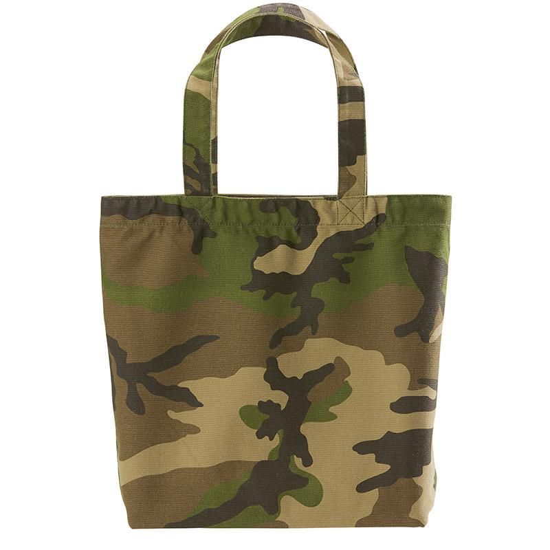 ブラウン トートバッグ 内ポケット付き THINKING CITY 刺繍ワッペン トートバッグ 内ポケット付き