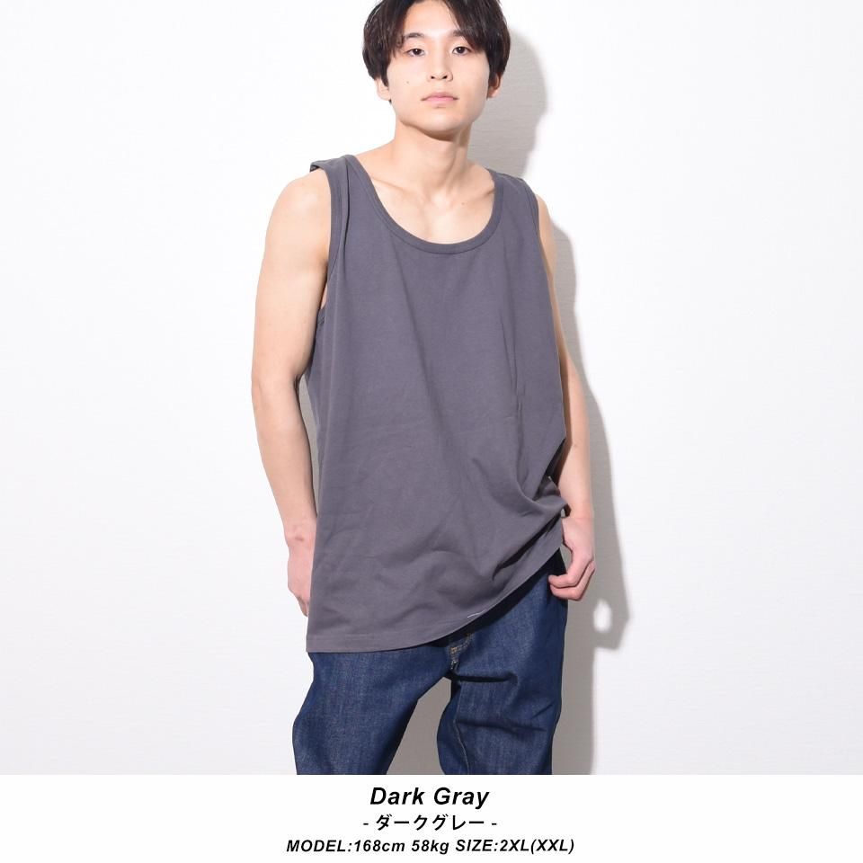 定番カラーで厚みのあるベーシックなタンクトップ(5色/7サイズ/6.2