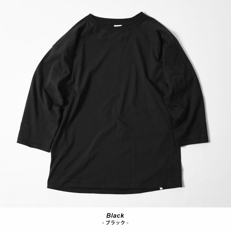 comoli フットボールT 23SS size2 FADE BLACK